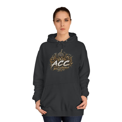 College Hoodie — 'ACC' Vintage Crown Graphic Hooded Sweatshirt