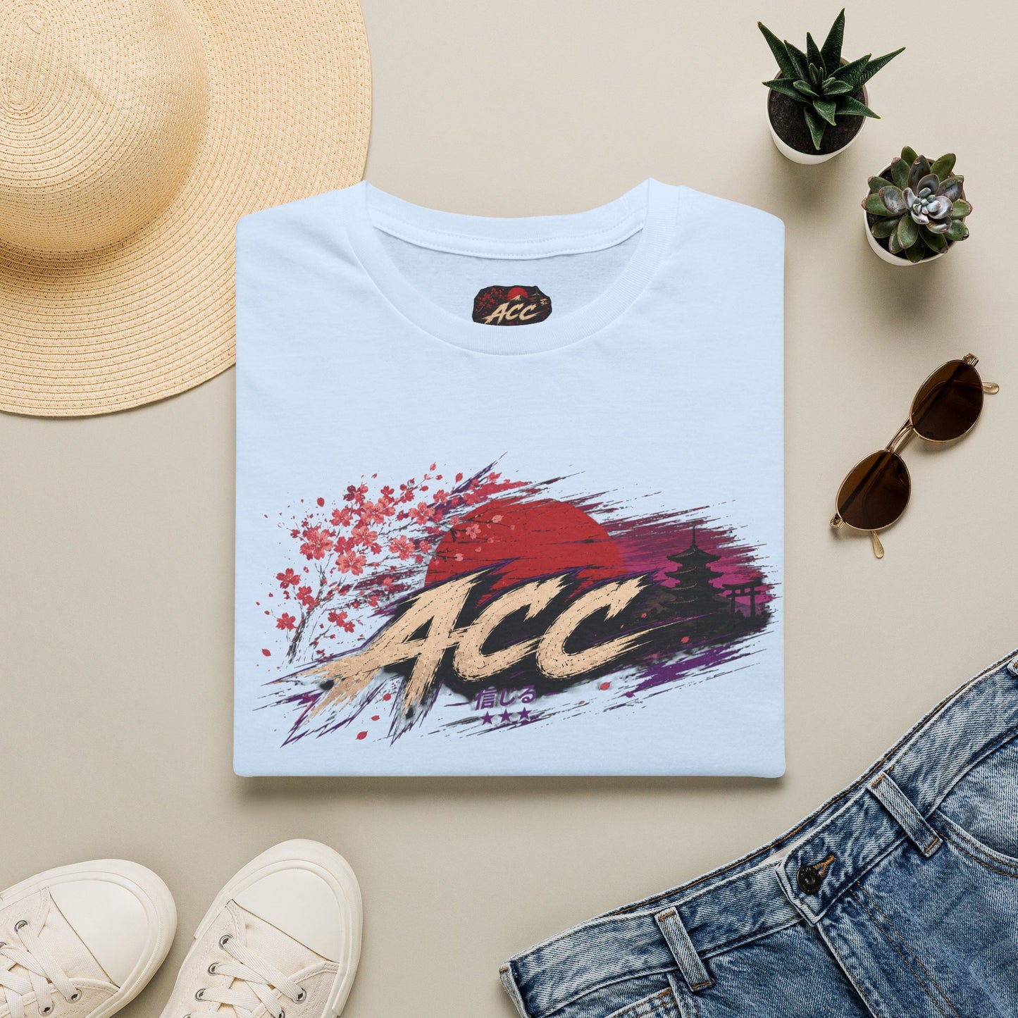 ACC Brushstroke Logo T‑Shirt — Retro Grunge Graphic Tee