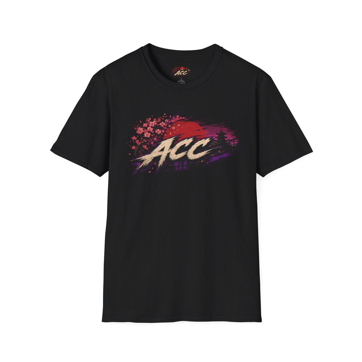 ACC Brushstroke Logo T‑Shirt — Retro Grunge Graphic Tee