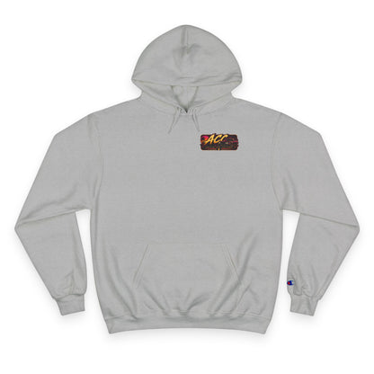 Champion Hoodie with Retro 'ACC' Sunset Graphic — Vintage Sports Pullover