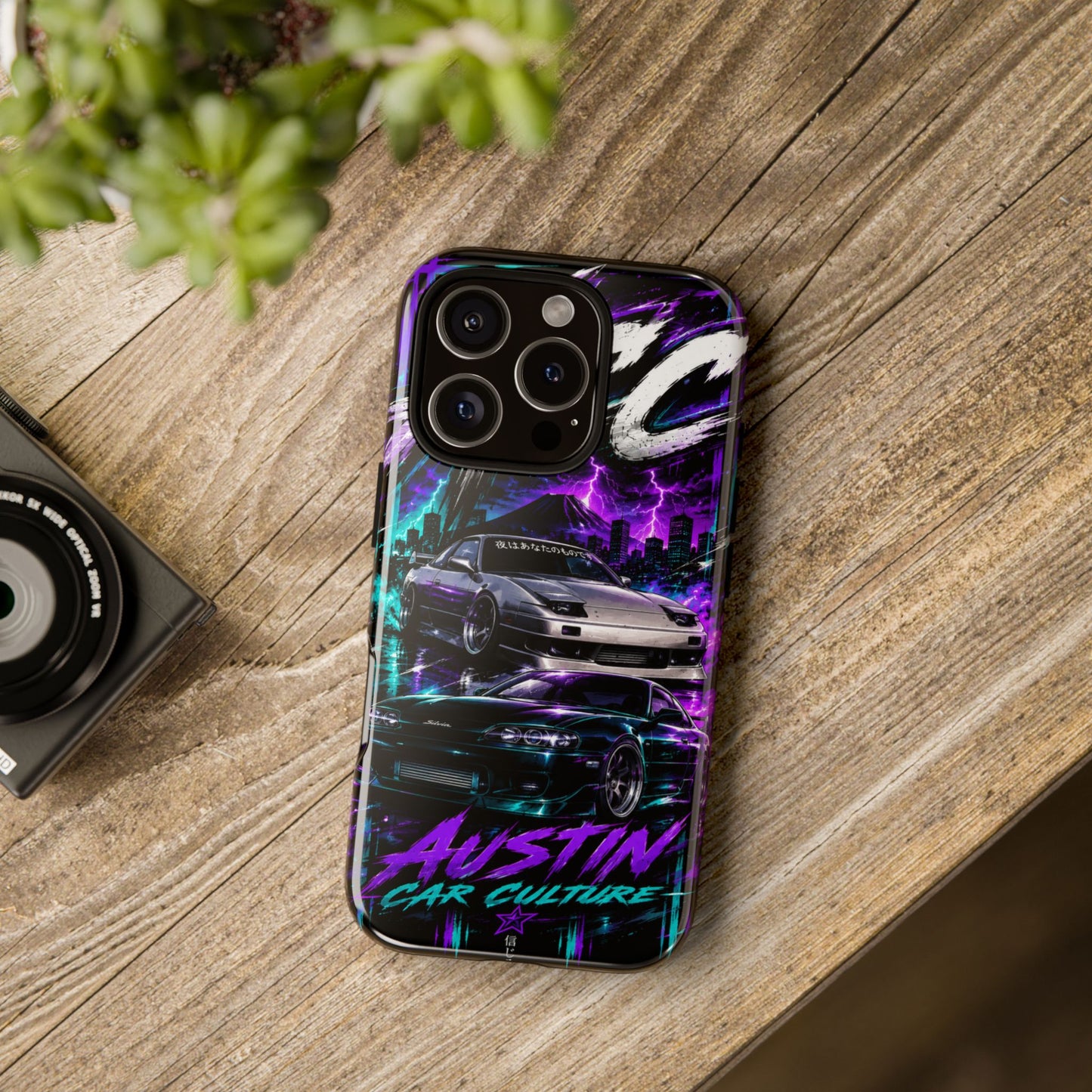 Austin Car Culture Phone Case — Retro Street Racing Design