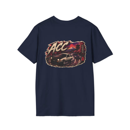 ACC Brushstroke Logo T‑Shirt — Retro Grunge Graphic Tee