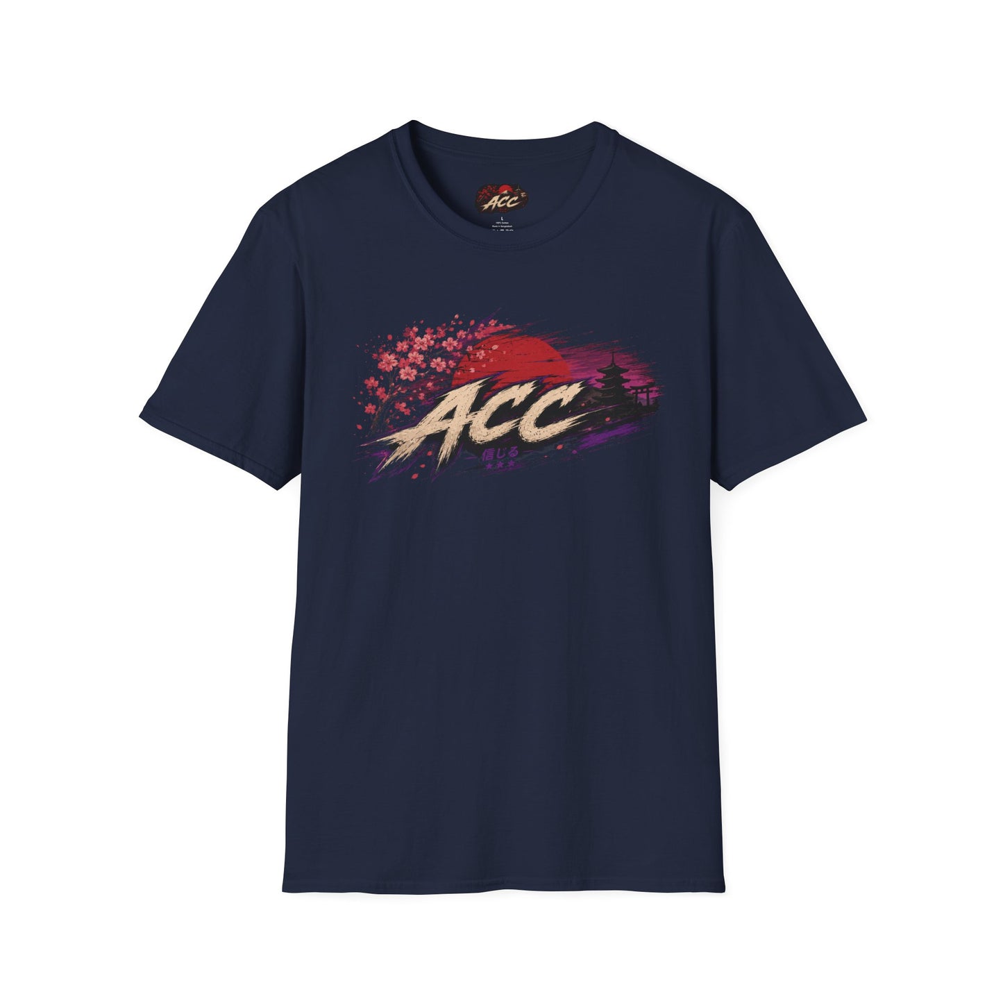 ACC Brushstroke Logo T‑Shirt — Retro Grunge Graphic Tee