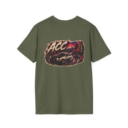 ACC Brushstroke Logo T‑Shirt — Retro Grunge Graphic Tee