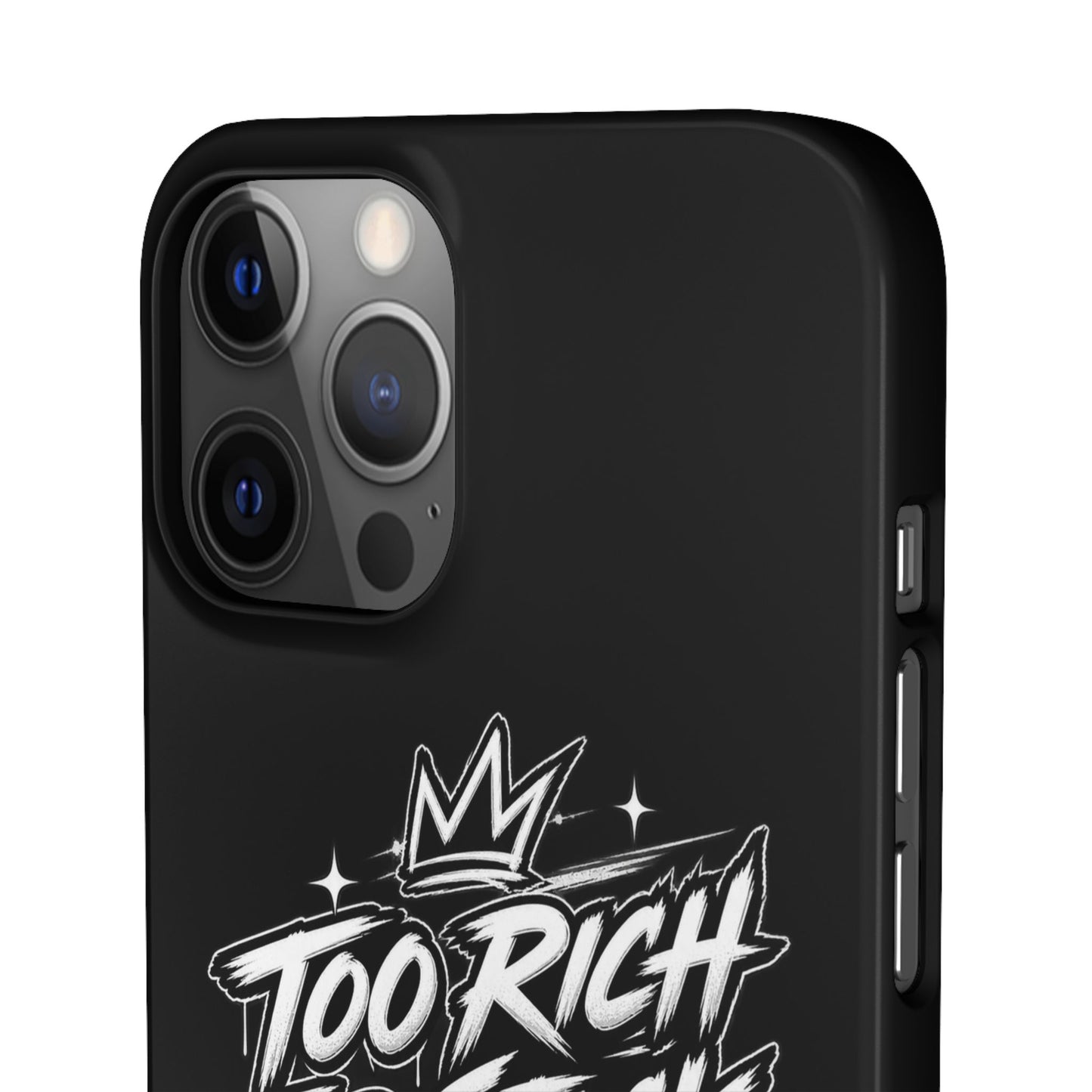 Phone Case — 'Too Rich For Stock' Graphic Snap Case