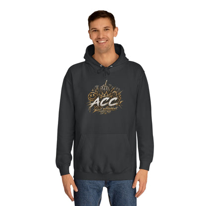 College Hoodie — 'ACC' Vintage Crown Graphic Hooded Sweatshirt