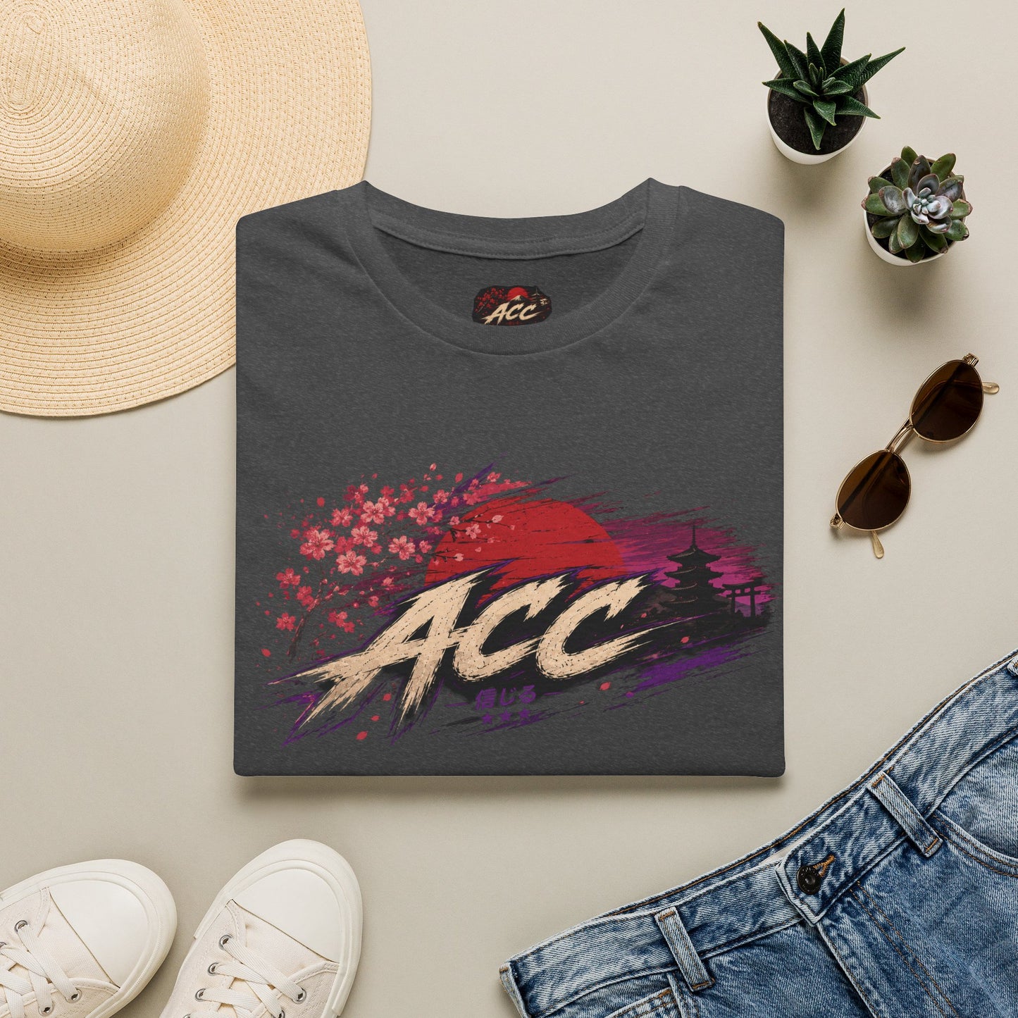 ACC Brushstroke Logo T‑Shirt — Retro Grunge Graphic Tee