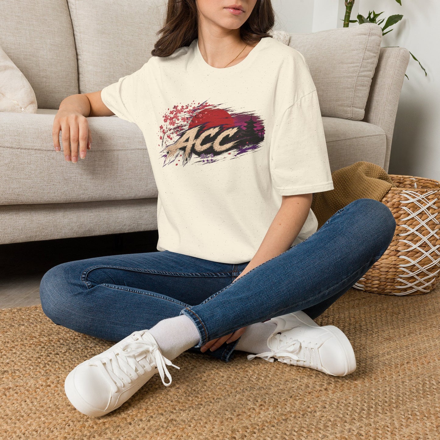 ACC Brushstroke Logo T‑Shirt — Retro Grunge Graphic Tee