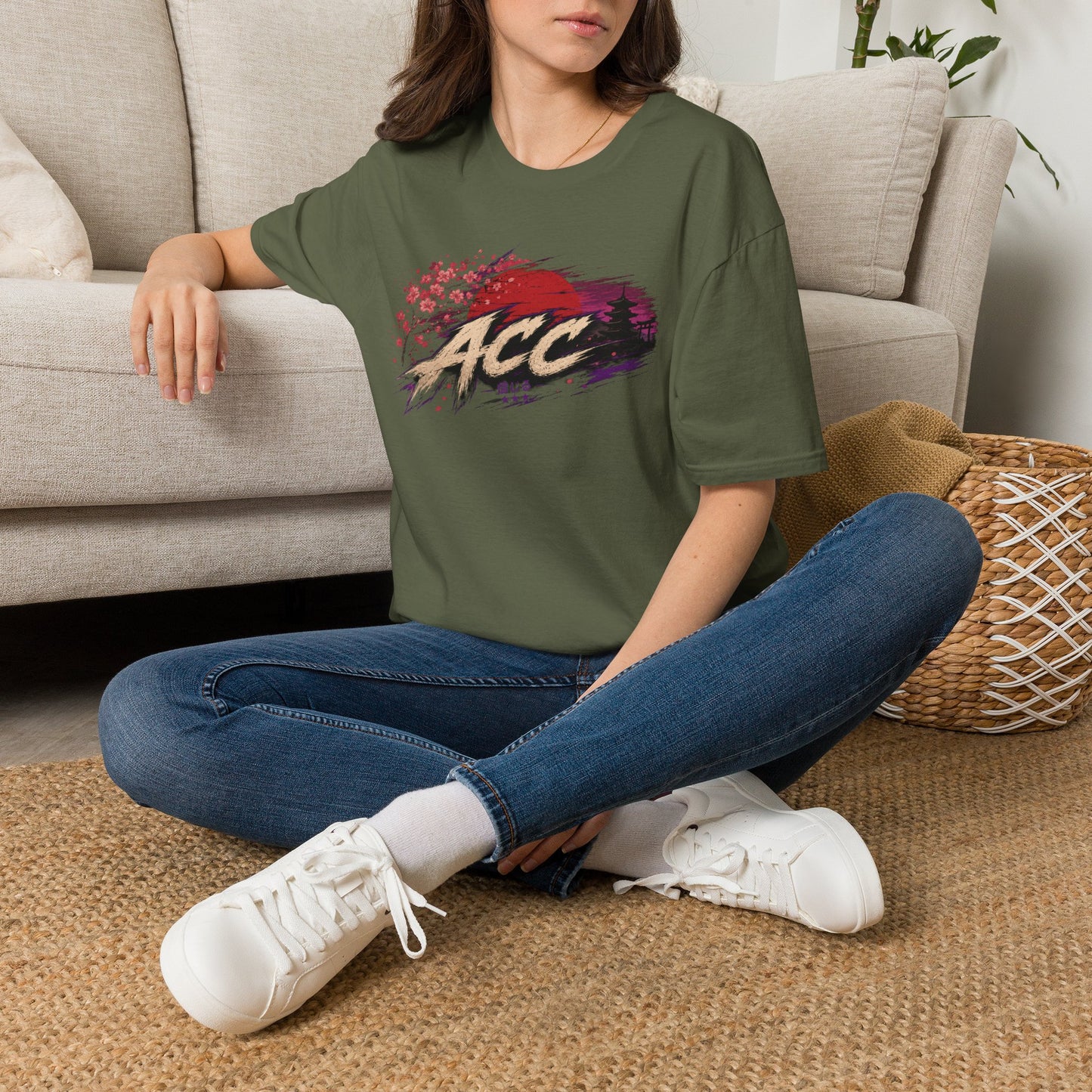 ACC Brushstroke Logo T‑Shirt — Retro Grunge Graphic Tee