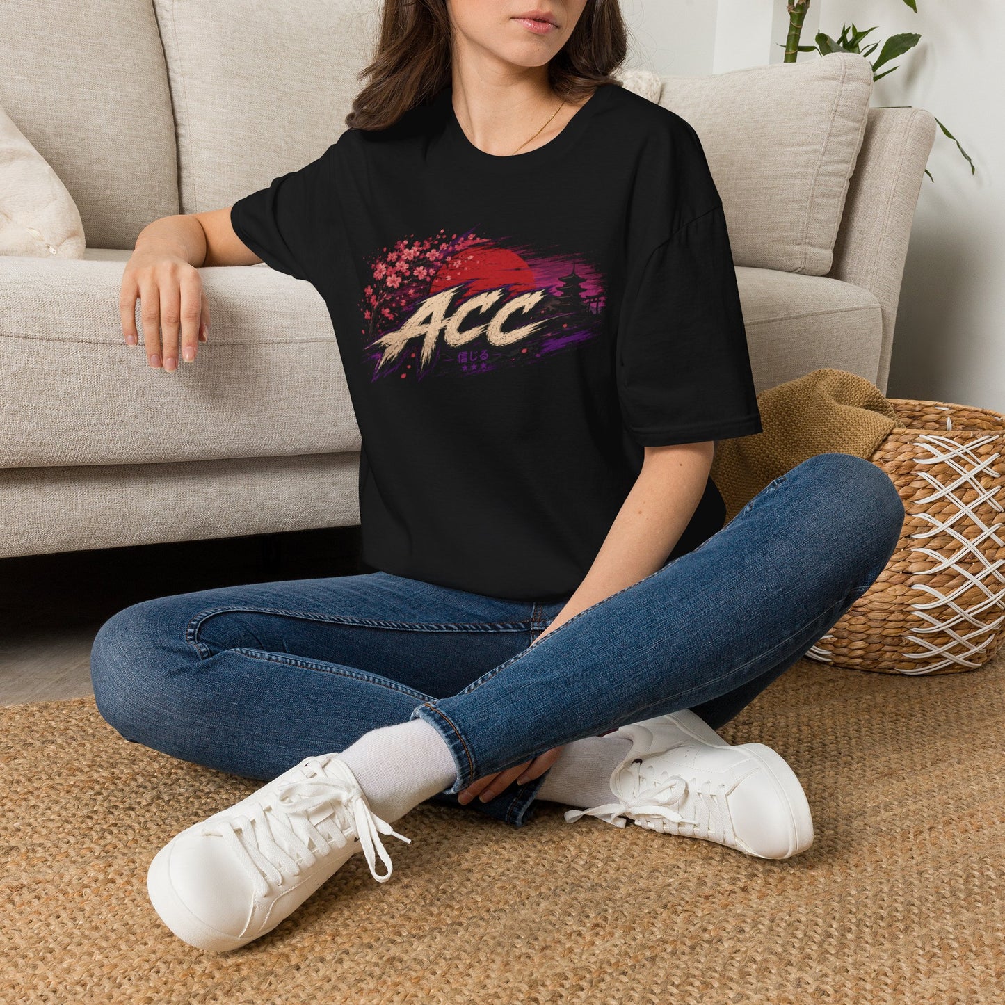 ACC Brushstroke Logo T‑Shirt — Retro Grunge Graphic Tee