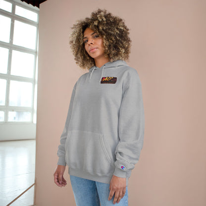 Champion Hoodie with Retro 'ACC' Sunset Graphic — Vintage Sports Pullover