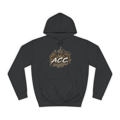 College Hoodie — 'ACC' Vintage Crown Graphic Hooded Sweatshirt
