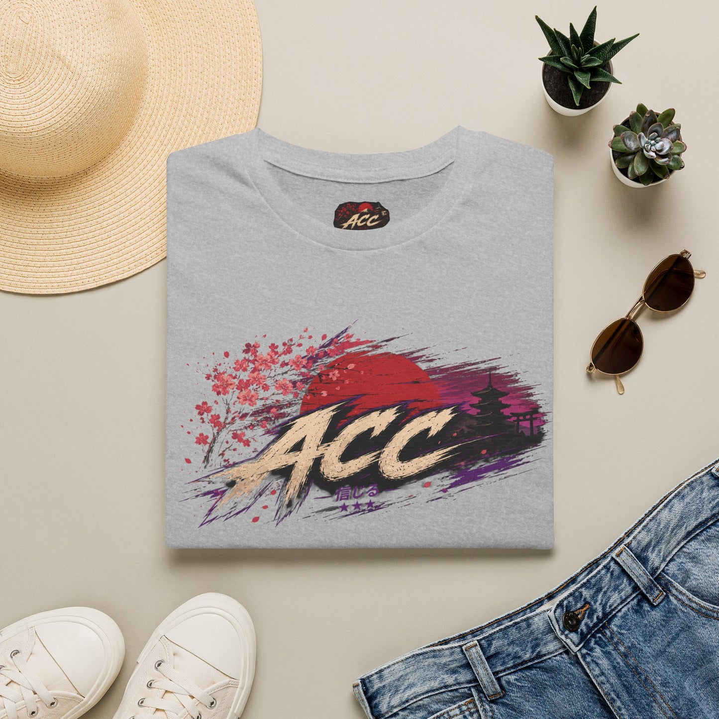 ACC Brushstroke Logo T‑Shirt — Retro Grunge Graphic Tee