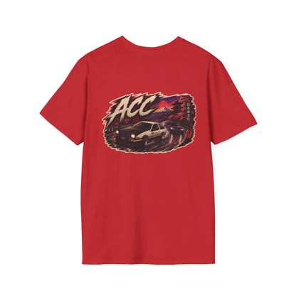 ACC Brushstroke Logo T‑Shirt — Retro Grunge Graphic Tee